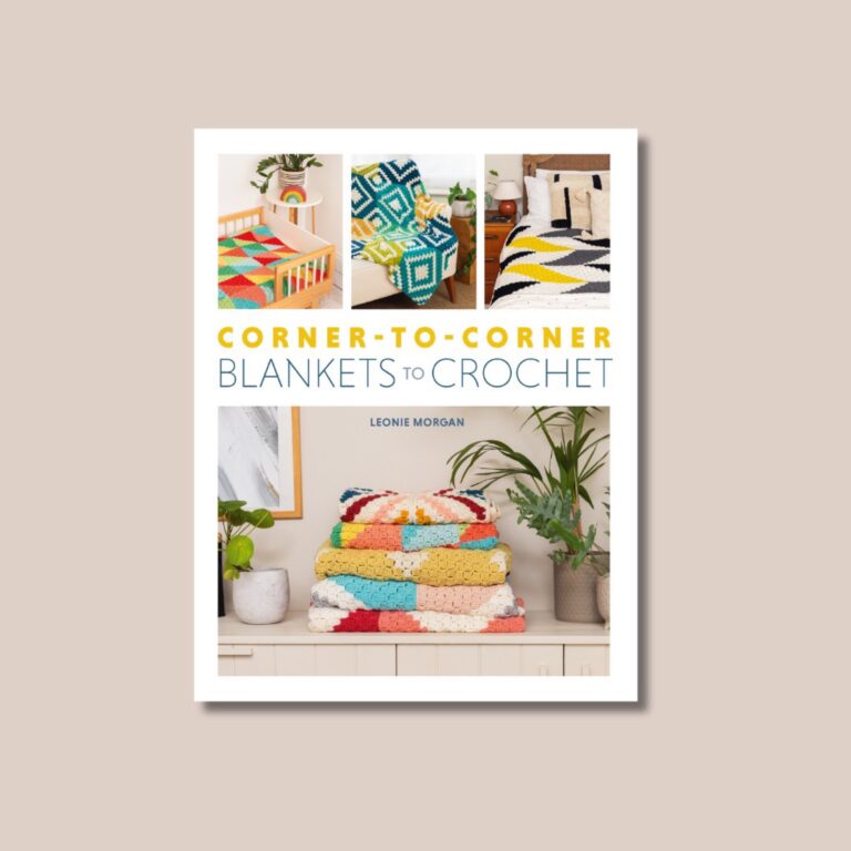 The cover of Corner-to-Corner Blankets to Crochet by Leonie Morgan