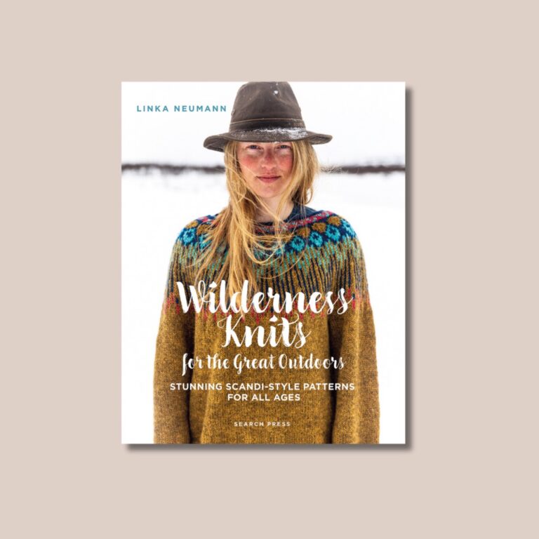 The cover of Wilderness Knits for the Great Outdoors by Linka Neumann